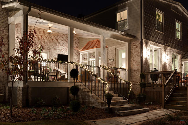 Blake Shaw Homes, Night Shot, Back Exterior 1