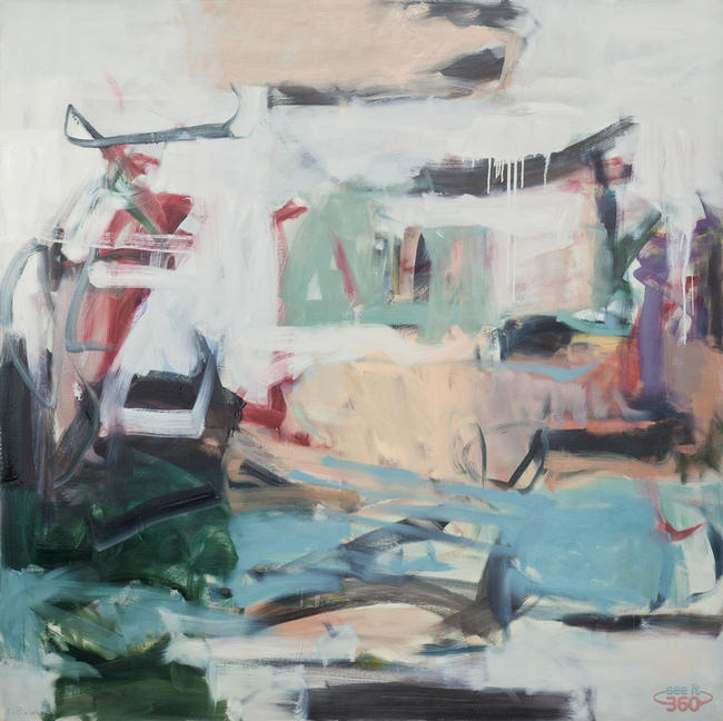 Clara Blalock Abstract Oil On Canvas - Image 2