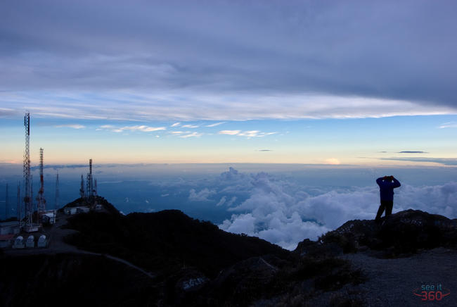 At the top of Volcan Baru