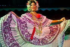 Women Dancing with "La Pollera", Panamanian Typical Dress